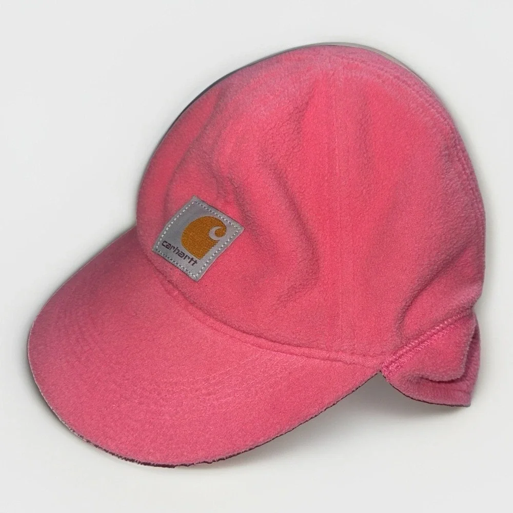 Carhartt Infant Beanie Pink Sherpa Ear Flap Fleece Lined Warm Outdoor Hat